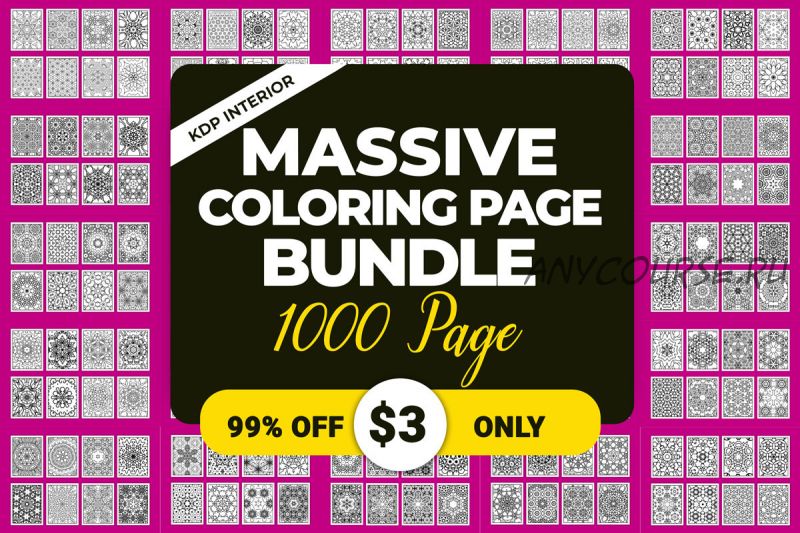 [Creativefabrica] Massive Coloring Page Bundle (designdraft)