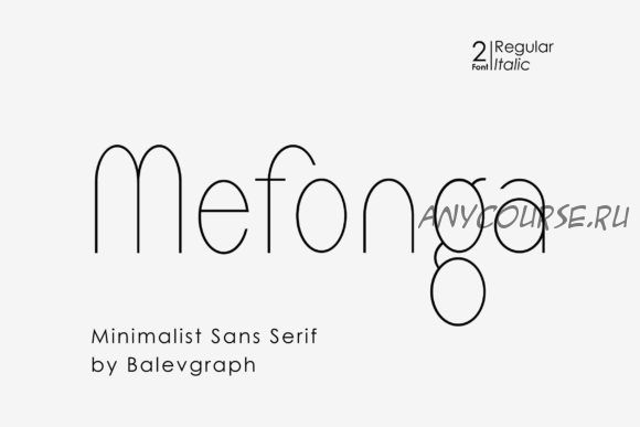 [Creativefabrica] Mefonga Font (Balevgraph Studio)