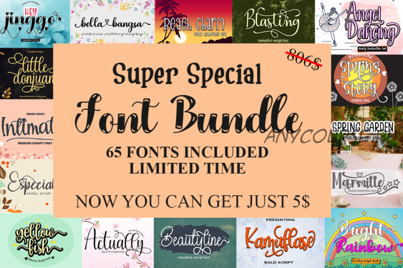 [Сreativefabrica] Super Special Font Bundle. Суперспециальный набор шрифтов (Supersemar Letter)