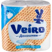 Бумага туалетная Veiro Плюс 2-слойная c декоративным тиснением 15 м. (4 рулона в упаковке)