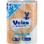 Бумага туалетная Veiro Плюс 2-слойная c декоративным тиснением 15 м. (6 рулонов в упаковке)