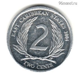 Восточно-Карибские государства 2 цента 2004