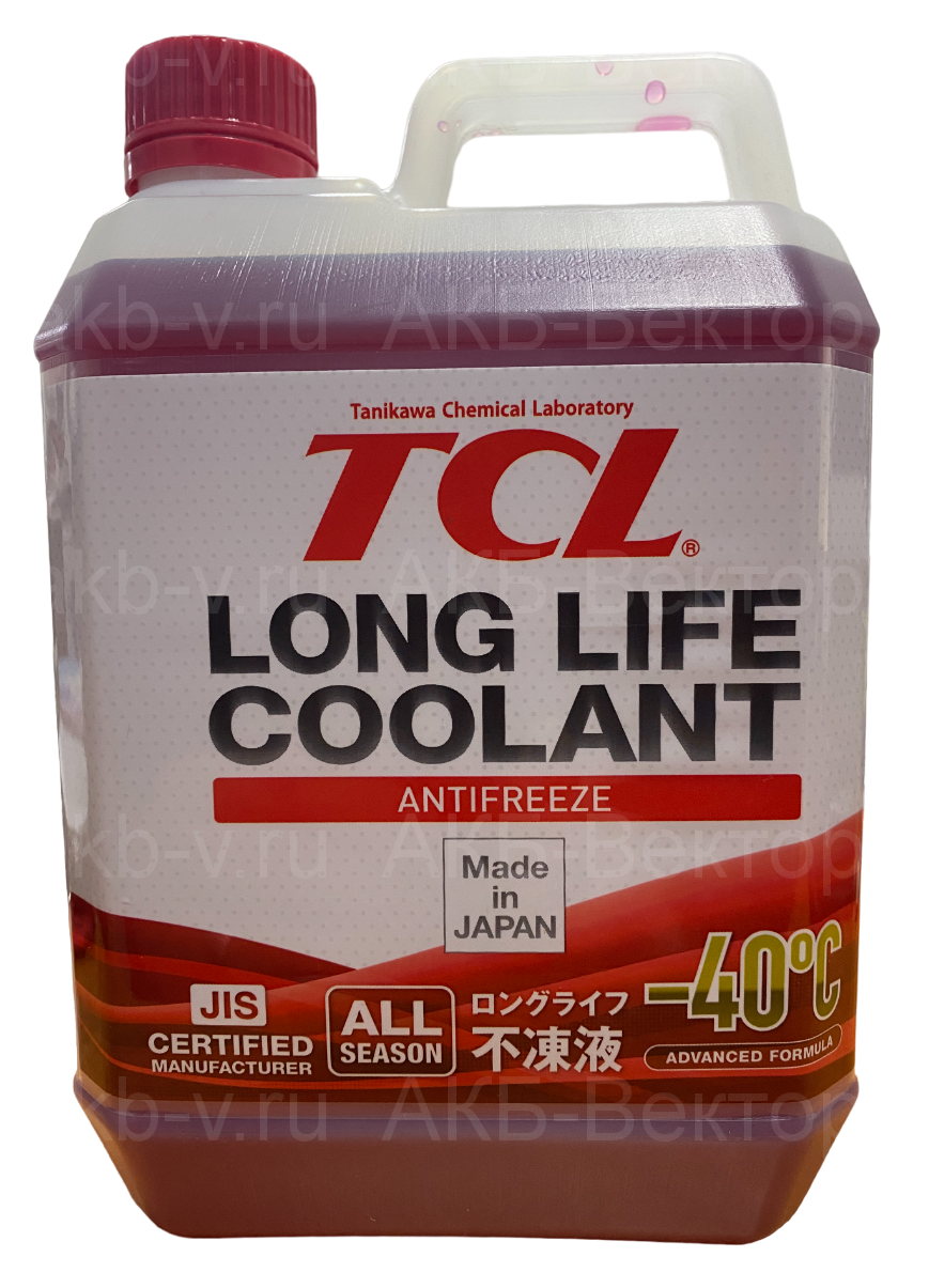 АНТИФРИЗ TCL POWER COOLANT PC2-CR концентрат, красный, длительного действия, 2 л Япония