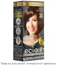 ECLAIR 3D Стойкая крем-краска д/волос № 3.0 Темный каштан
