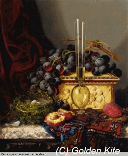 Набор для вышивания "1823 Still Life With Fruit and Birds Nest"