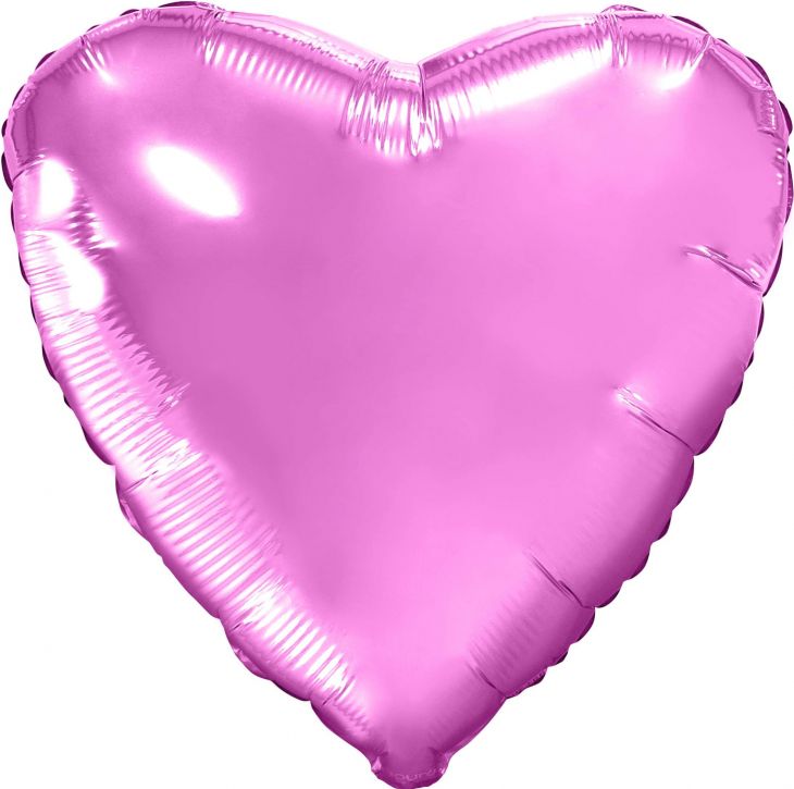 Шар (18''/46 см) Сердце розовый