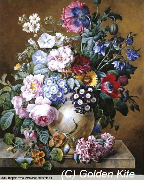 Набор для вышивания "2427 A Vase of Flowers (medium)"