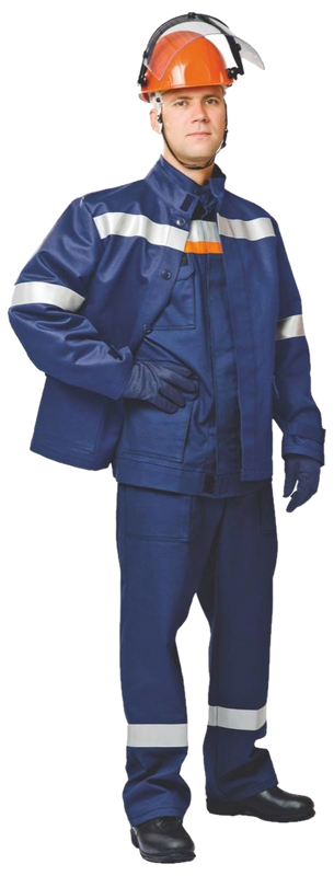 Костюм из огнезащитной ткани WORKER с термобельём и курткой - накидкой (51 кал/см2) (СП04-Л VII)