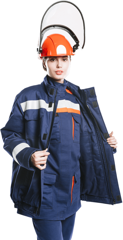 Куртка - накидка из огнезащитной ткани WORKER (52  кал/см2 ) (СПн09-ДV)