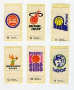 Набор наклеек NBA 1992 (6 разных клубов баскетбольной лиги) Msh
