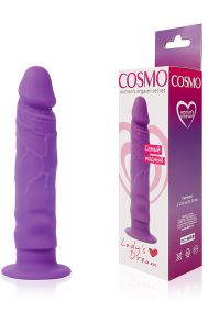 Фаллоимитатор Cosmo силиконовый фиолетовый, 12*2,5 см