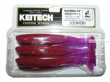 Приманка силиконовая Keitech Easy Shiner 2" 50 мм / упаковка 12 шт / цвет: EA13