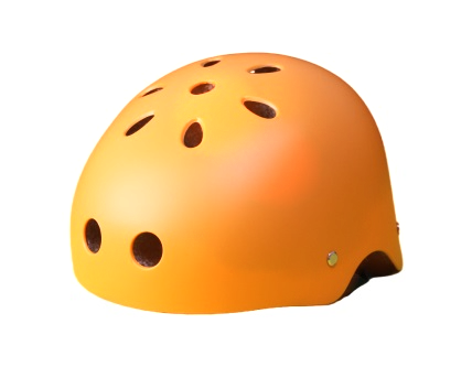Шлем для трюкового самоката Simple M Оранжевый фирма Shkura Prod