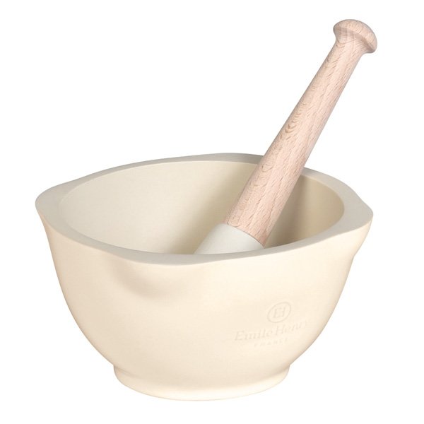 Ступка и пестик 14см, цвет: крем (2) (1 000) 020255