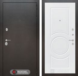 Дверь Входная Лабиринт SILVER 23 Белый софт металлическая