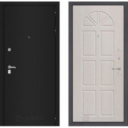 Дверь Входная Лабиринт CLASSIC шагрень черная 15 Алмон 25, металлическая