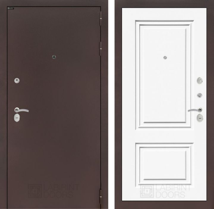 Дверь Входная Лабиринт CLASSIC антик медный 26 Эмаль металлическая