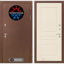 Дверь Входная Лабиринт Термо Магнит 03 - Крем софт металлическая