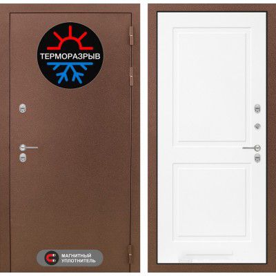 Дверь Входная Лабиринт Термо Магнит 11 - Белый софт металлическая