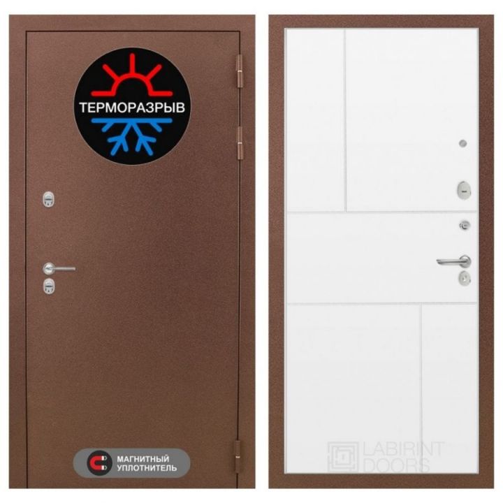 Дверь Входная Лабиринт Термо Магнит 21 Белый софт металлическая