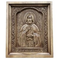Резная икона святой Олег