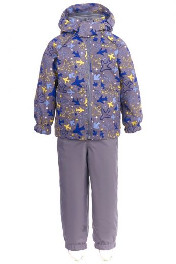 Демисезонный комплект-костюм мальчику (весна-осень), GABRIEL 807 Cерый с самолетами