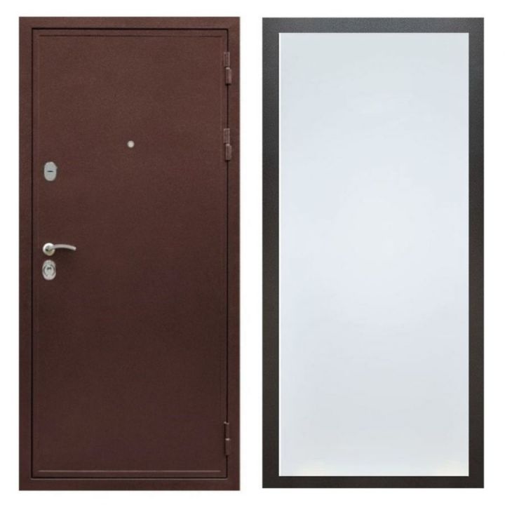 Дверь входная металлическая Армада Х5 Антик Медь ФЛ-Гладкая Белый Софт