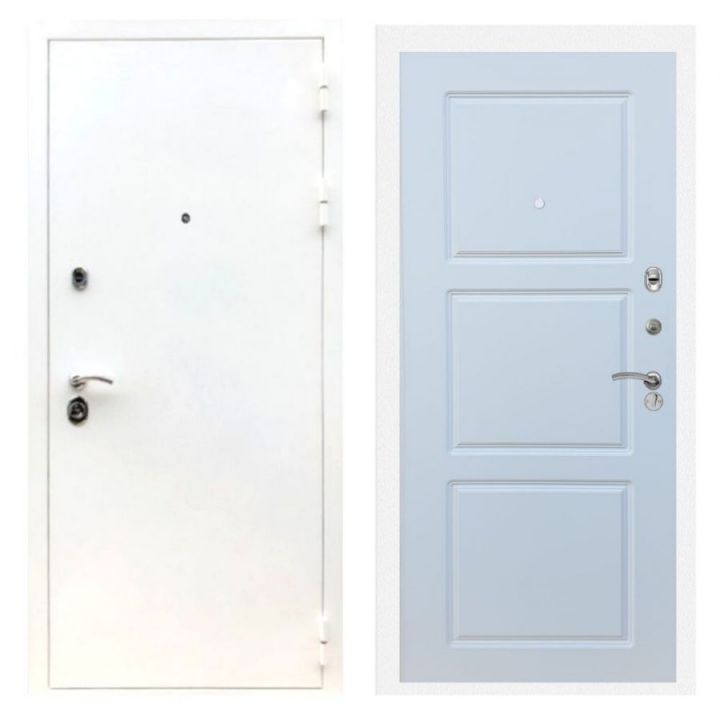 Дверь входная металлическая Лекс Х5 Шагрень Белая ФЛ-3 Белый Софт