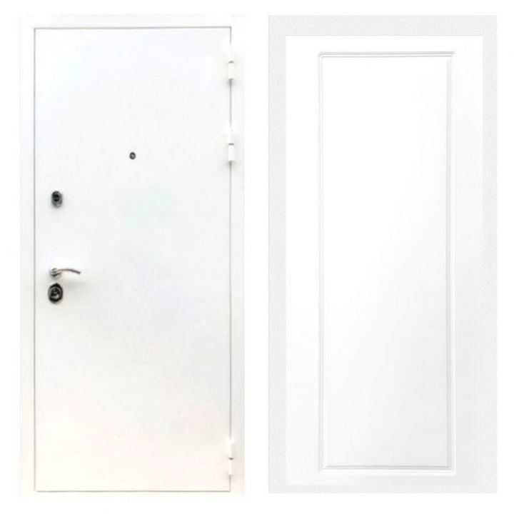 Дверь входная Армада Х5 Шагрень Белая ФЛ-119 Белый Софт