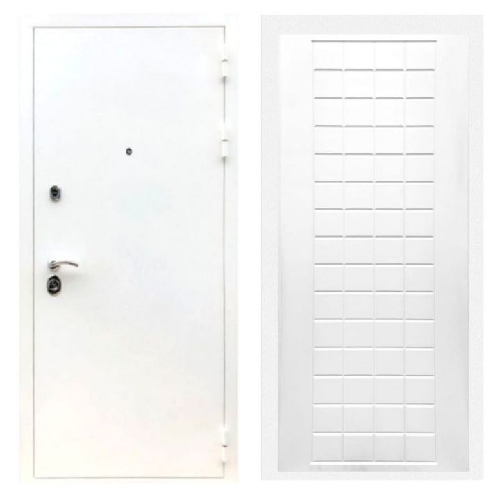 Дверь входная Армада Х5 Шагрень Белая ФЛ-256 Белый Софт
