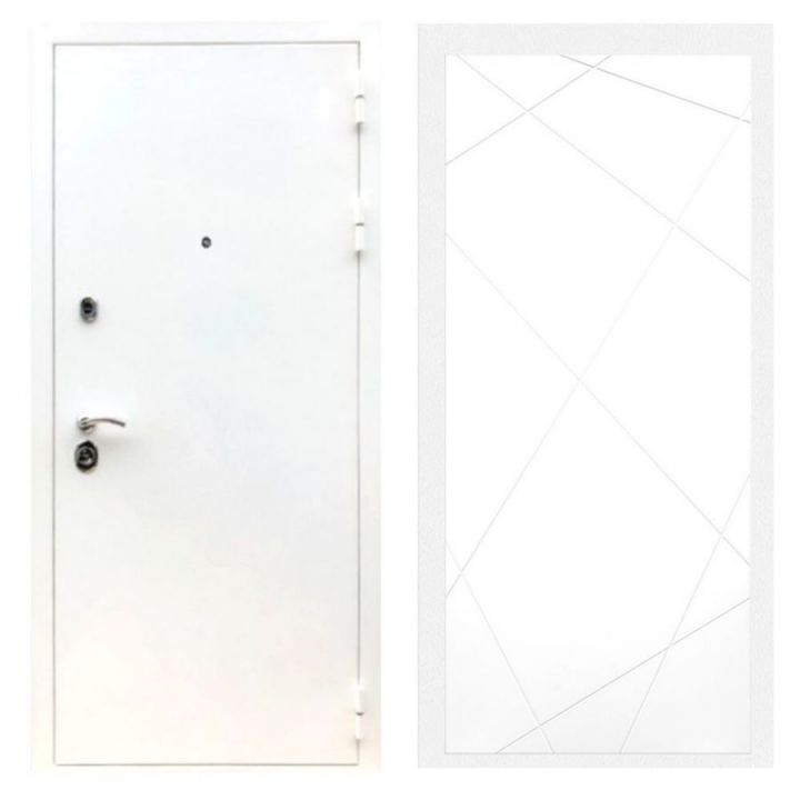 Дверь входная Армада Х5 Шагрень Белая ФЛ-291 Белый Софт