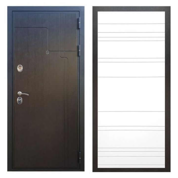 Дверь входная металлическая Армада Х246 Венге ФЛ-14 Белый Софт