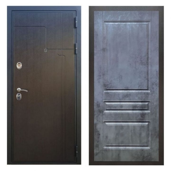 Дверь входная металлическая Армада Х246 Венге ФЛ-243 Бетон Темный