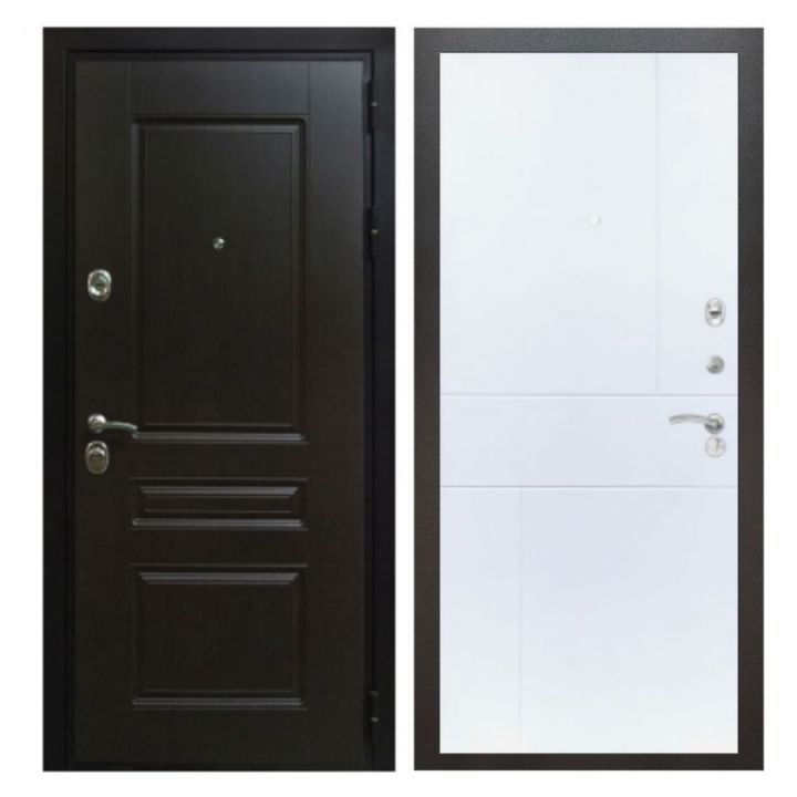 Дверь входная металлическая Армада Х Премиум Венге ФЛ-290 Белый Софт