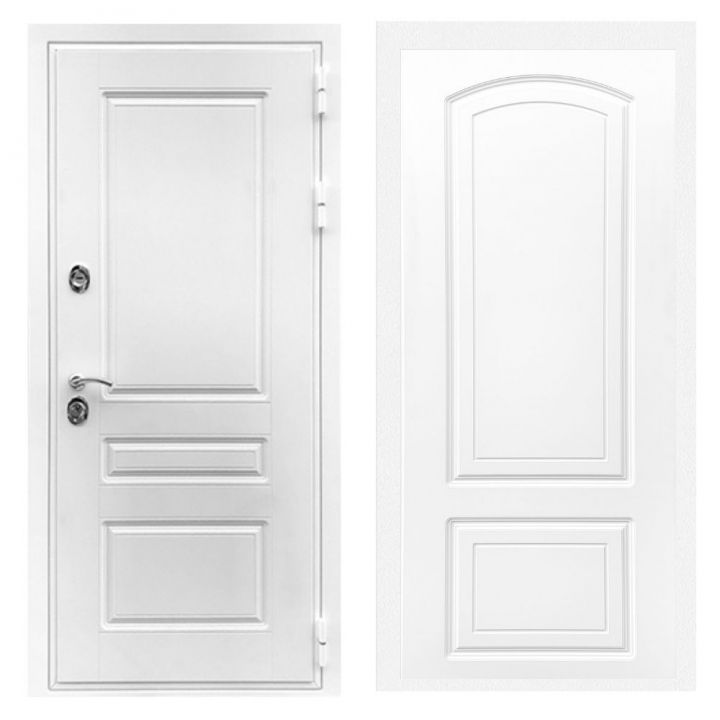 Дверь входная металлическая Лекс Х Премиум Белая Шагрень ФЛ-138 Белый Софт
