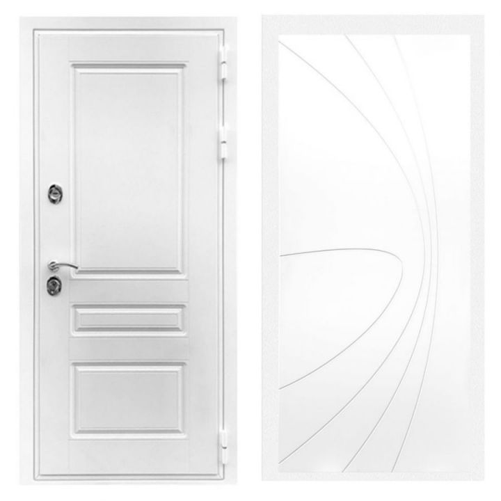 Дверь входная Армада Х Премиум Белая Шагрень ФЛ-248 Белый Софт
