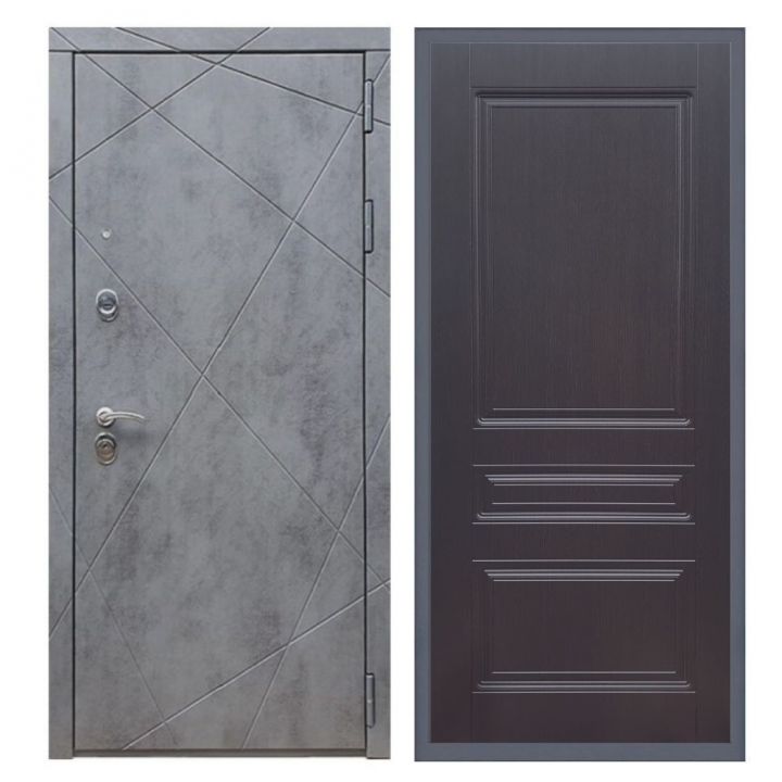 Дверь входная металлическая Армада Х13 Бетон Темный ФЛ-243 Венге