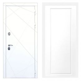 Дверь входная Армада Х13 Белая шагрень ФЛ-119 Белый Софт