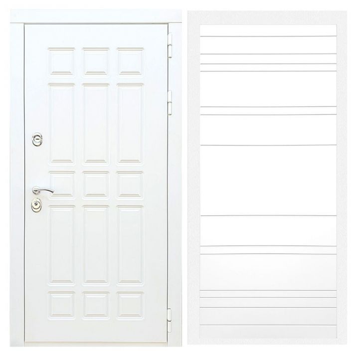 Дверь входная Армада Х8 Белая Шагрень ФЛ-14 Белый Софт