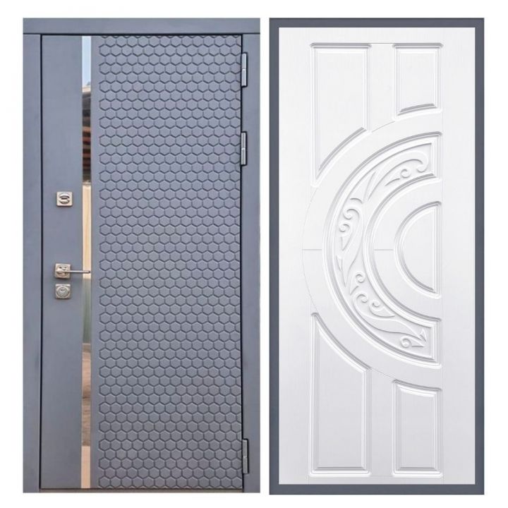 Дверь входная Армада Х24 Силк Титан ФЛ-232 Белый Софт