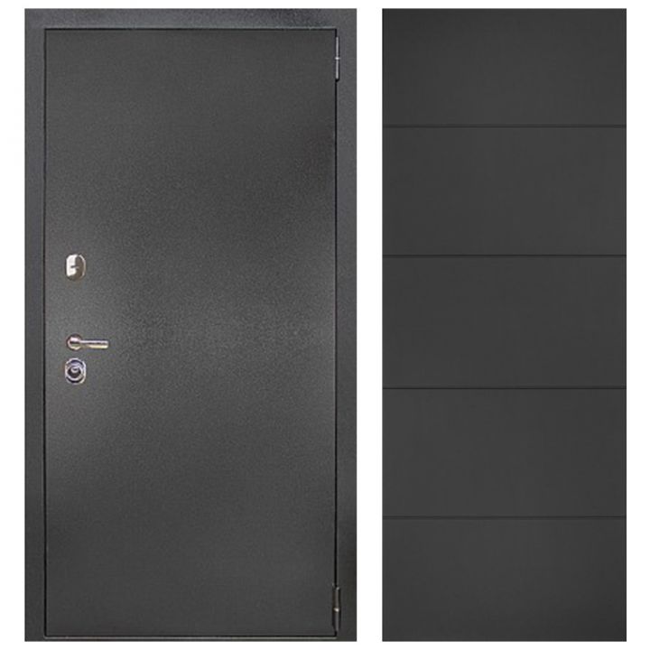 Входная Металлическая Дверь Дверной континент ДК-70 Дизайн 649 Софт графит абсолют