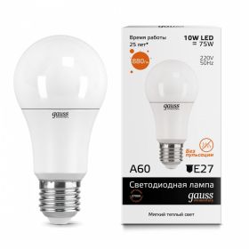 Лампа (LED) Светодиодная Gauss 10W E27 2700K Elementary 23210 / Гаус