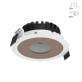 Светильник SWG Combo 2.0 Magnet с Черно Бронзовой Накладкой Slim 10Вт Белый, Пружинный / СВГ...