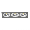 Светильник Встраиваемый Lightstar INTERO 111 TRIPLE QUADRO i839060606 Белый, Серый, Металл / Лайтстар
