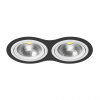 Светильник Встраиваемый Lightstar INTERO 111 DOUBLE ROUND i9270606 Белый, Черный, Металл / Лайтстар