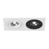Светильник Встраиваемый Lightstar INTERO 16 DOUBLE QUADRO GU10 i5260607 Белый, Черный, Металл / Лайтстар