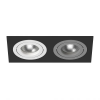 Светильник Встраиваемый Lightstar INTERO 16 DOUBLE QUADRO GU10 i5270609 Белый, Черный, Серый, Металл / Лайтстар