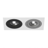 Светильник Встраиваемый Lightstar INTERO 16 DOUBLE QUADRO GU10 i5260709 Белый, Черный, Серый, Металл / Лайтстар