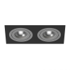 Светильник Встраиваемый Lightstar INTERO 16 DOUBLE QUADRO GU10 i5270909 Черный, Серый, Металл / Лайтстар