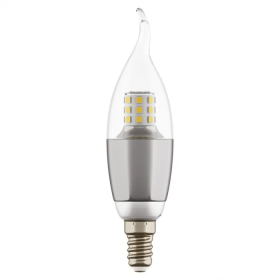Лампа Свеча на Ветру Lightstar LED CA35 E14 7W 220V 4000K 60G CL/CH 940644 / Лайтстар